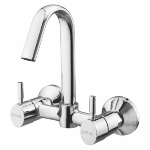 Sink Mixer W/Mounted with Wall Flange